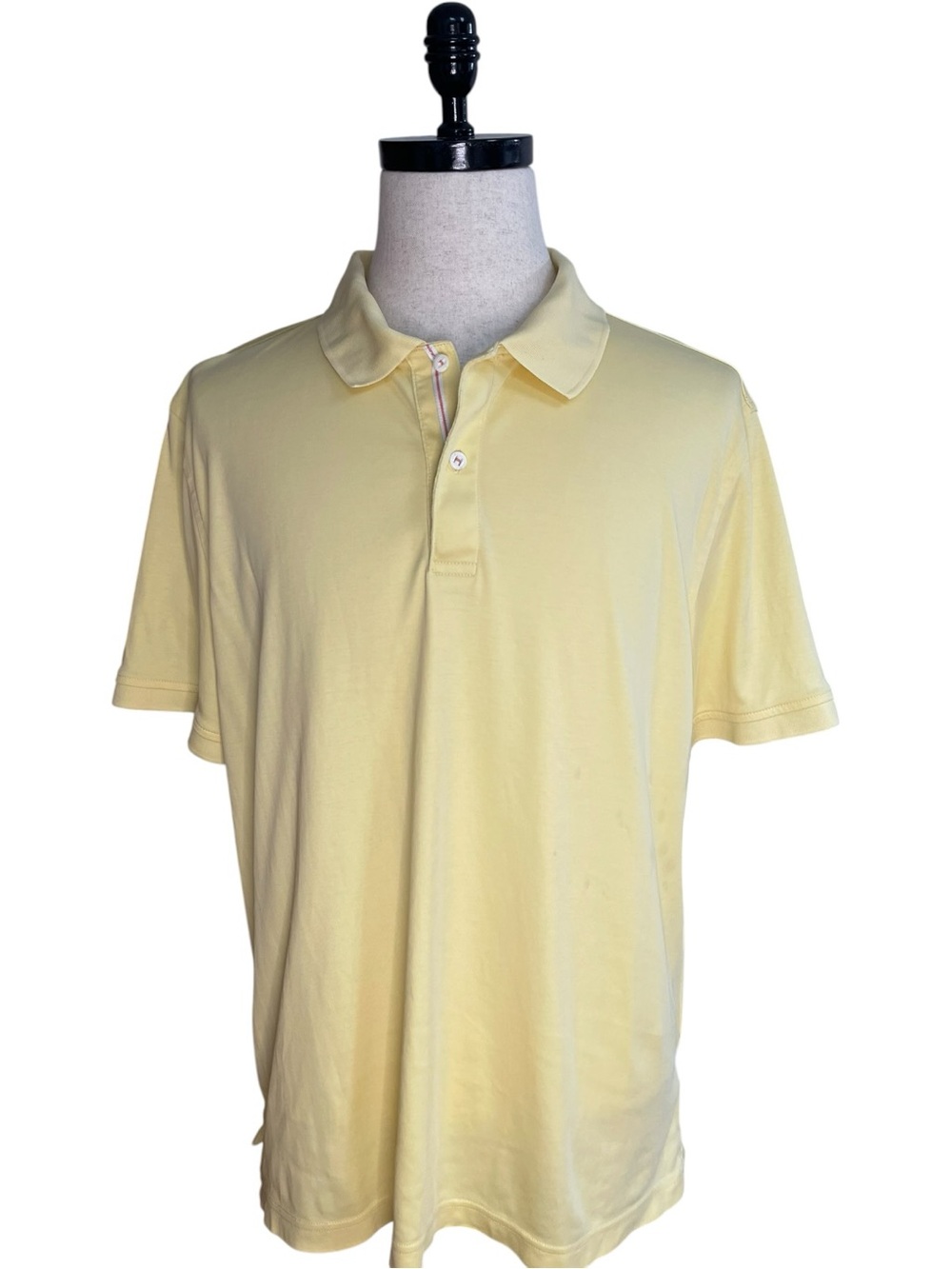 UNTUCKit Damaschino Short Sleeve Polo Yellow